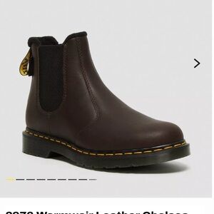 Doc Martens W7 M6 Dark Brown WarmWair Chelsea Boots 2976 NEW